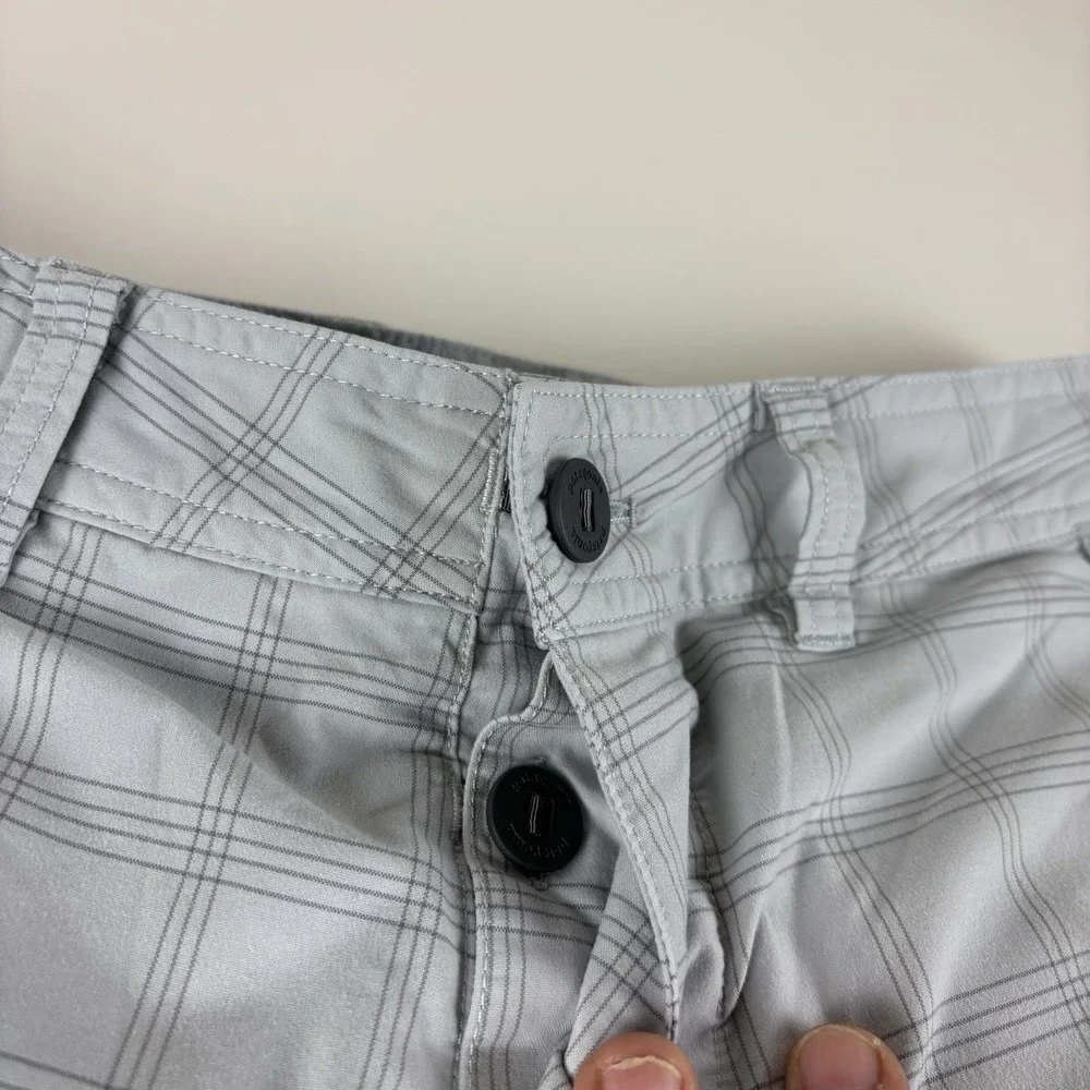 Patagonia Plaid Mens‎ Size 32 Button Fly Outdoor Polyester Blend Cienega Shorts
